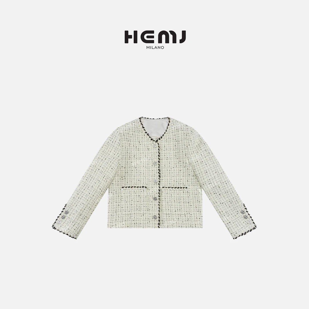 HEMJ 和梦洁"岁歌"春季轻奢气质小香风外套 MD1A0206