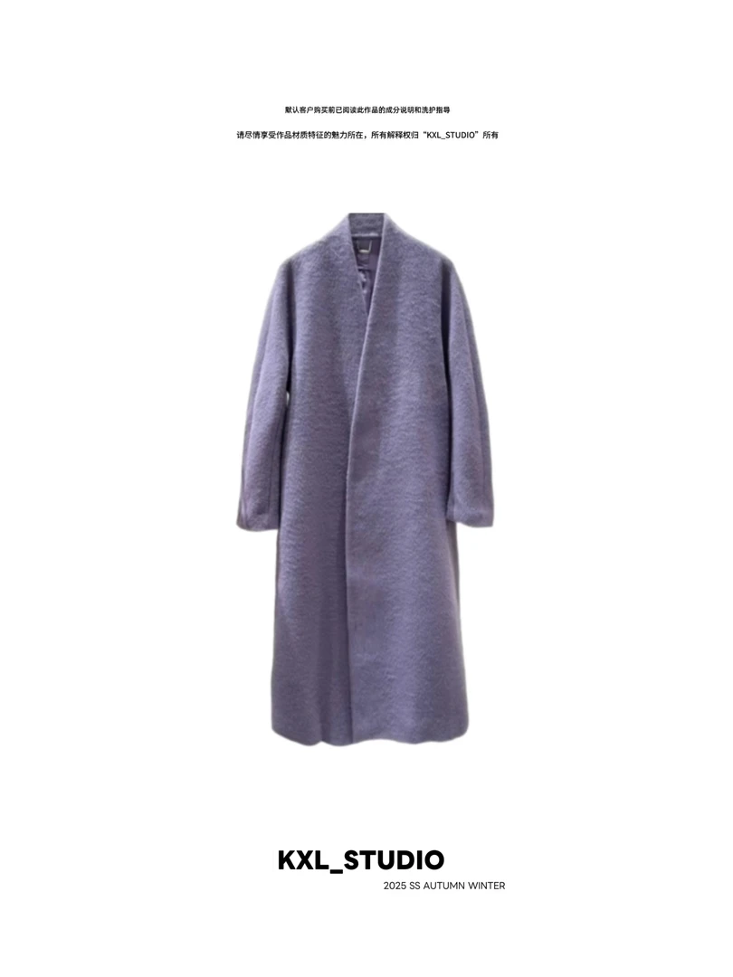 KXL_ STUDIO 紫醉星辉·苏丽黛紫色大衣9249