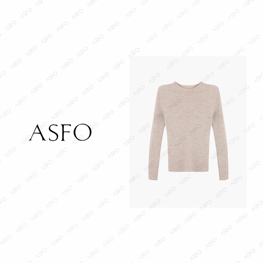 【AS燕麦片】25新极简老钱无缝一体休闲百搭羊毛衫AS25QZZ04550