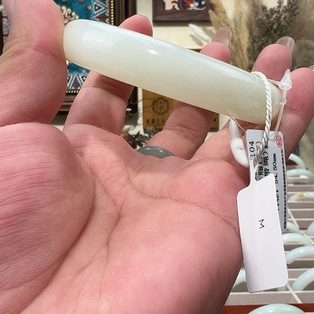 和田玉未镶嵌手镯天然新疆和田玉羊脂玉