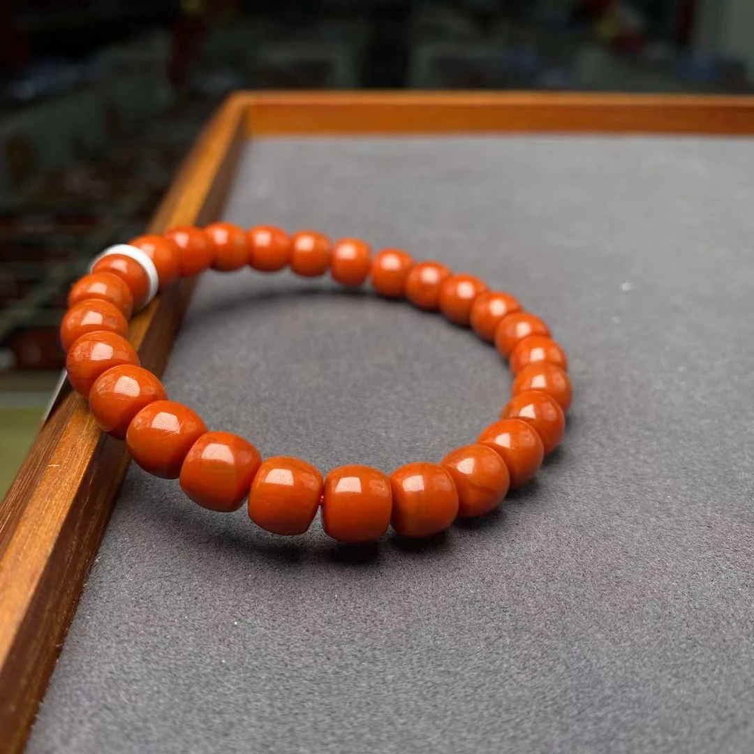 保山南红一级活动精工直切单圈 7mm 多样性发一