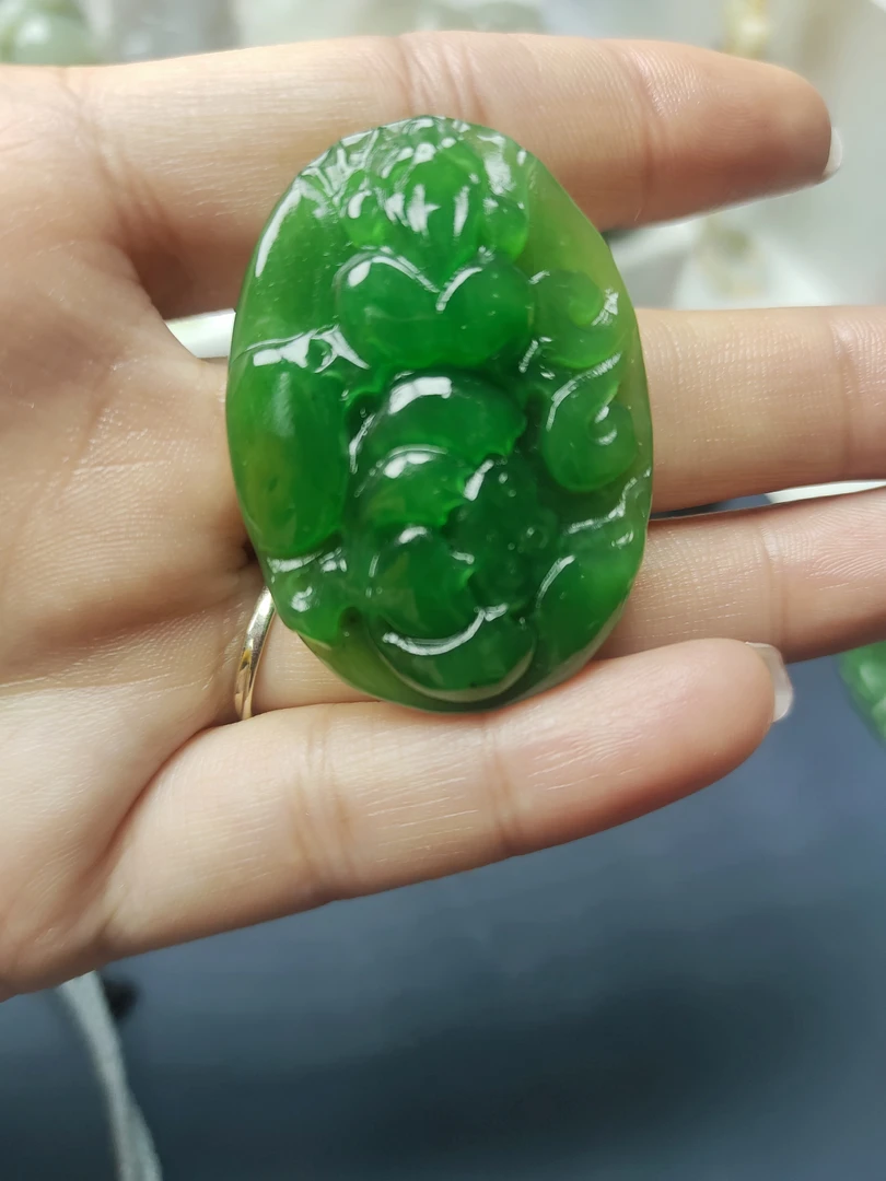 天然和田玉未镶嵌生肖鸡吊坠37