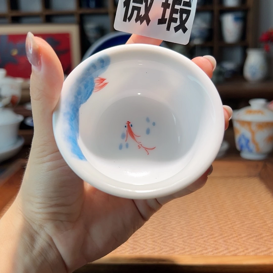 【闪购商品】微瑕 手绘 压手杯
