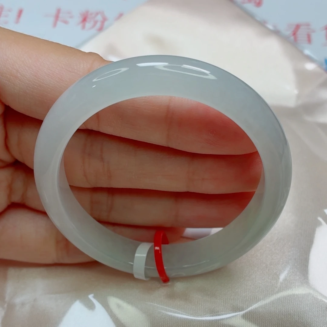 未镶嵌手镯翡翠54贵妃老坑冰胶起莹光淡晴008