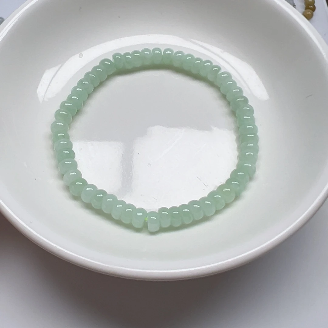 翡翠散珠纯天然缅甸翡翠A货卡5，55颗