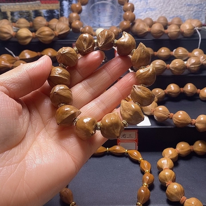手串橄榄核富贵花开异型核