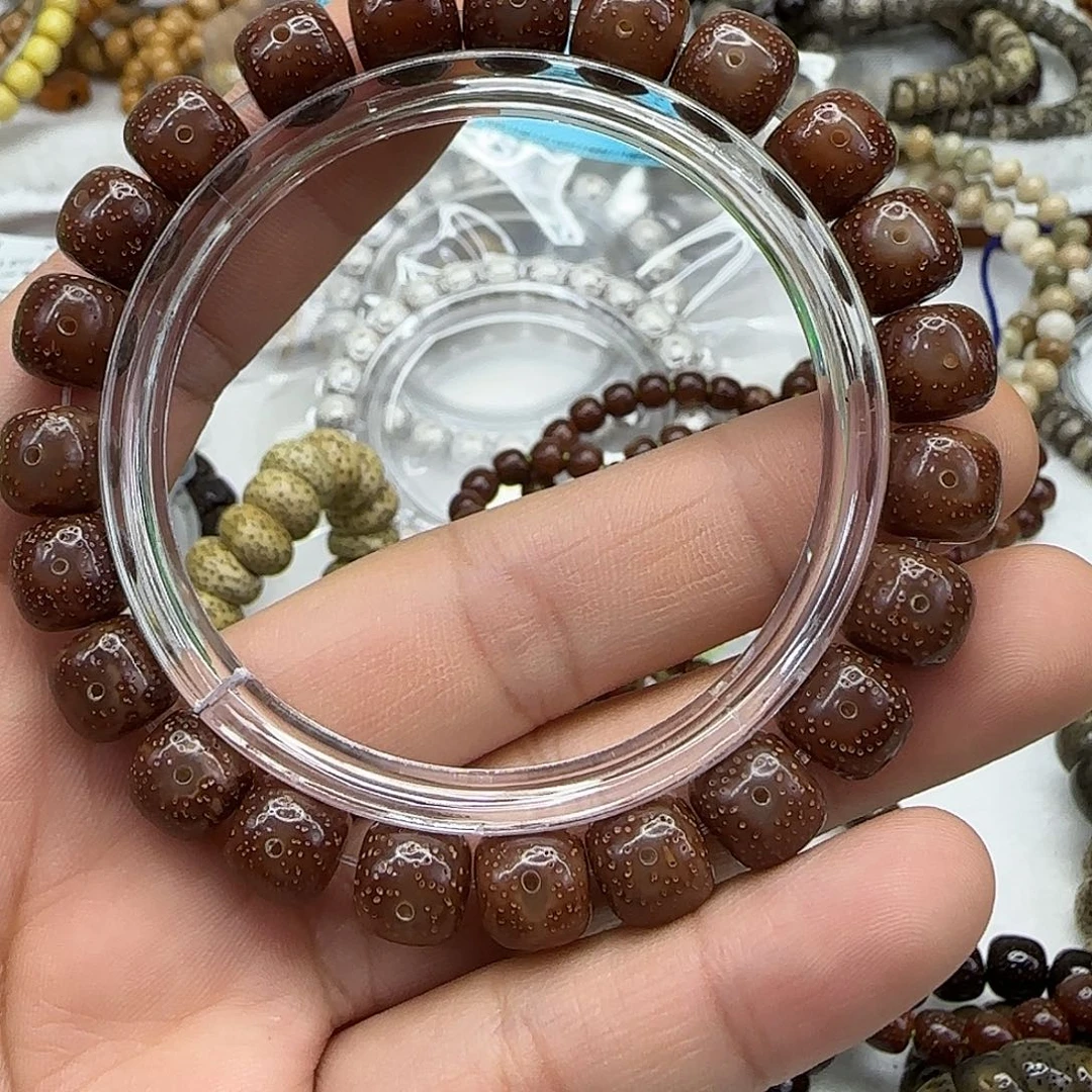 星月菩提手串39殿堂粉冰星月10桶单圈