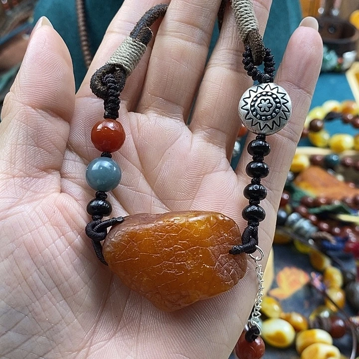 7***晨蜜蜡未镶嵌项链项链