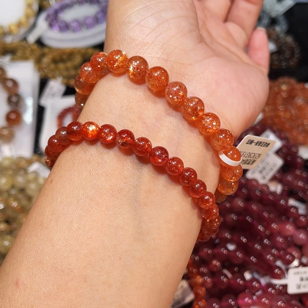 手链未镶嵌长石小辣椒金太阳单圈6m一条900元