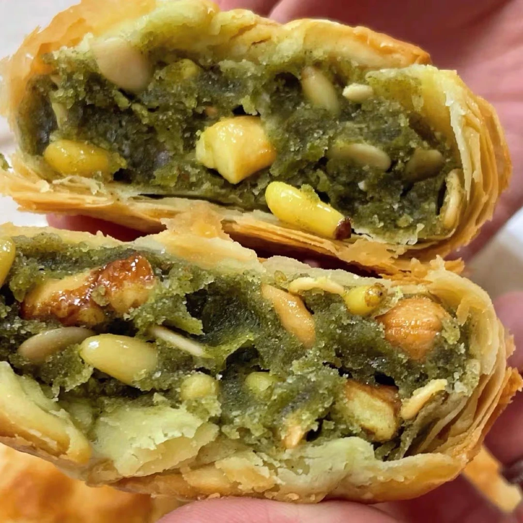 沈大成苔条果仁月饼 口感醇厚 鲜香可口[顺丰到家]