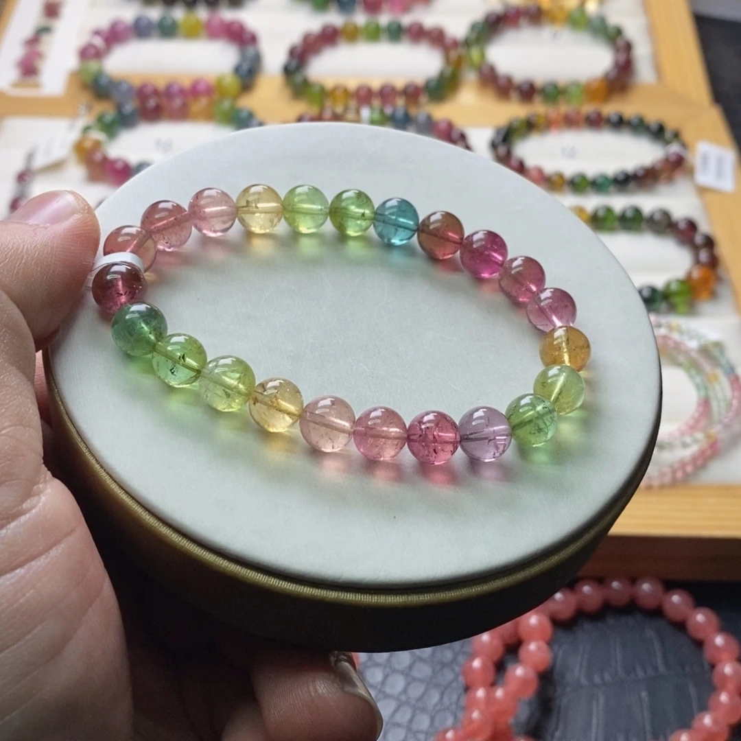 碧玺未镶嵌碧玺手链