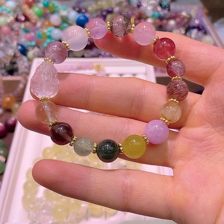 水晶手串未镶嵌五行