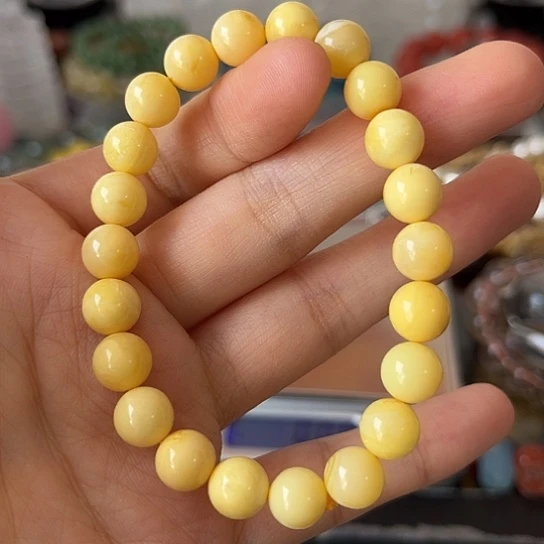 琥珀手链未镶嵌矿坑