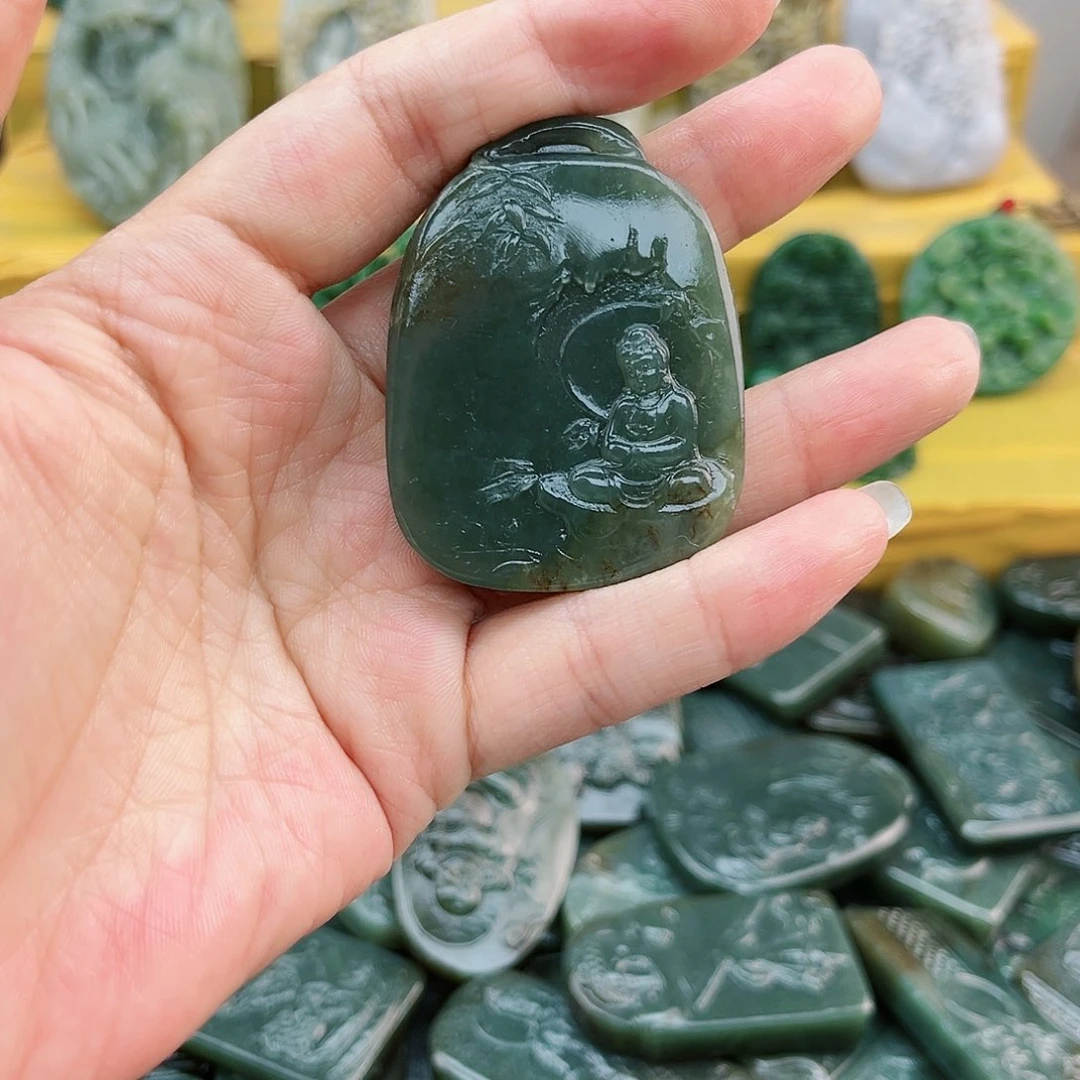 和田玉未镶嵌颈饰