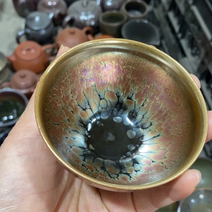 茶盏建阳建盏微瑕油滴