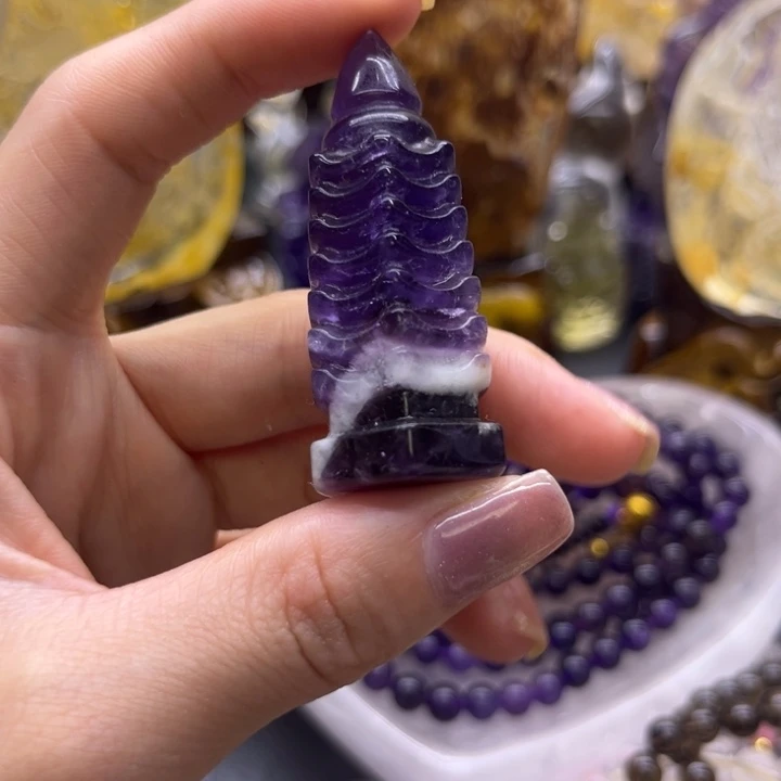 未镶嵌水晶珠宝半成品摆件