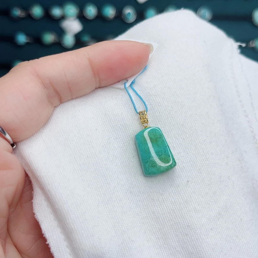 绿松石18K金镶嵌绿松石