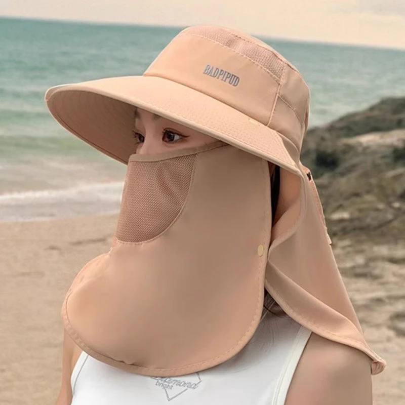 休闲风夏季遮阳帽大檐圆顶帽子大帽檐防晒帽户外韩版渔夫帽