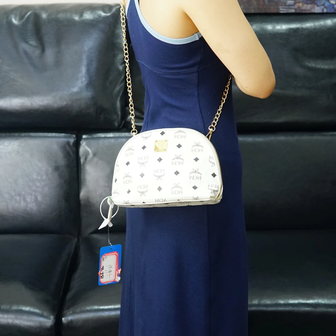 95新 MCM 白色贝壳包/BB06406073/6073