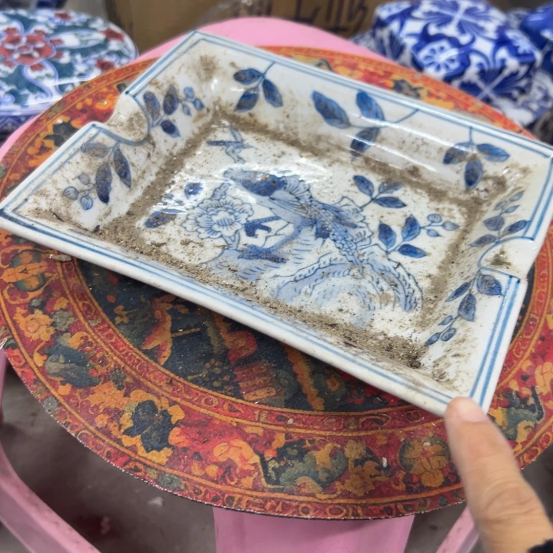 瓷片微瑕青花瓷器难得一漏