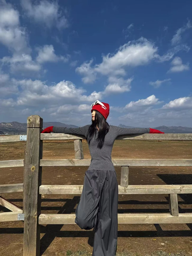 爆款 绵羊毛U领显瘦百搭打底衫（100%绵羊毛）