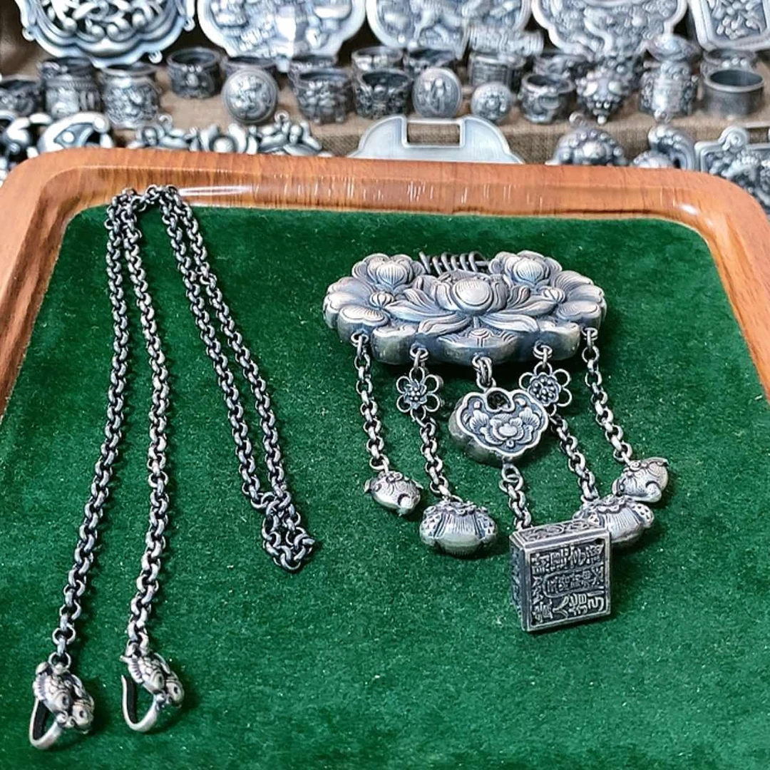 【闪购商品】橄榄核手串/手链复古足银990