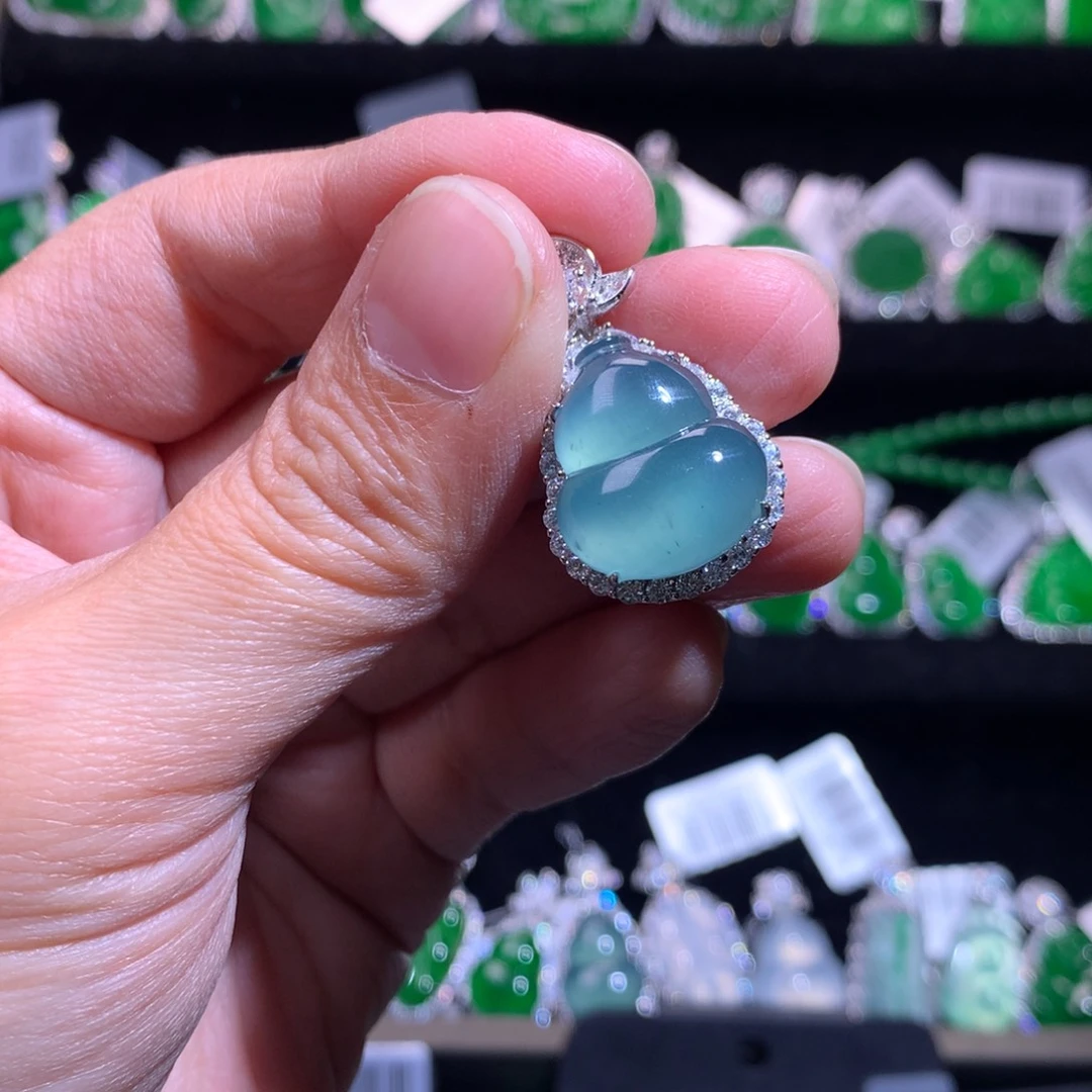 【闪购商品】银S925镶嵌翡翠耳饰