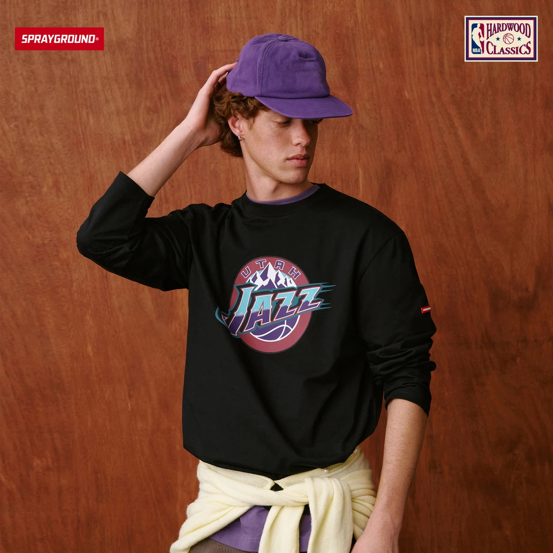 SPRAYGROUND I NBA HWC联名系列鲨鱼嘴球队款长袖T恤合集JM