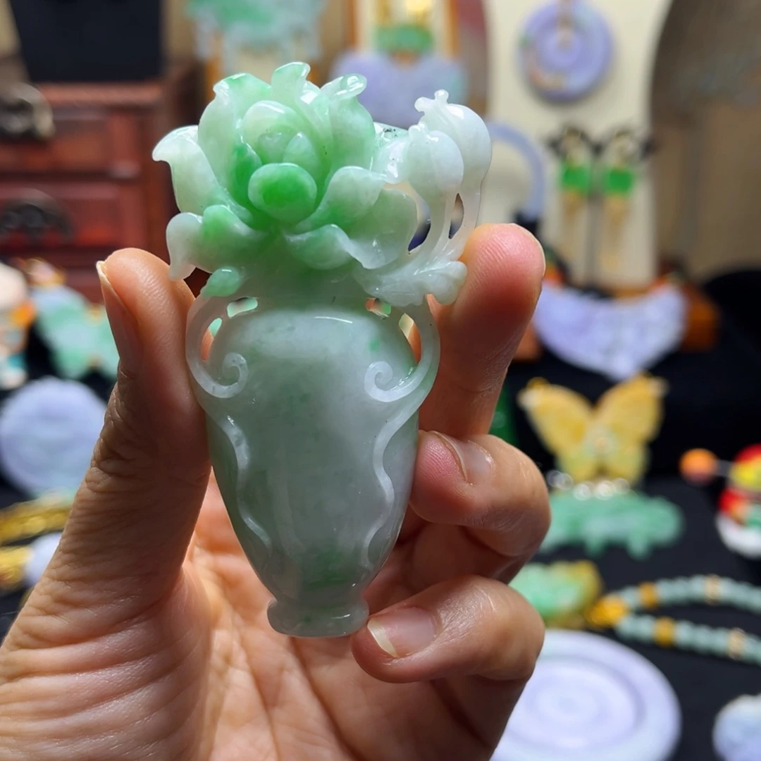 颈饰未镶嵌翡翠天然翡翠