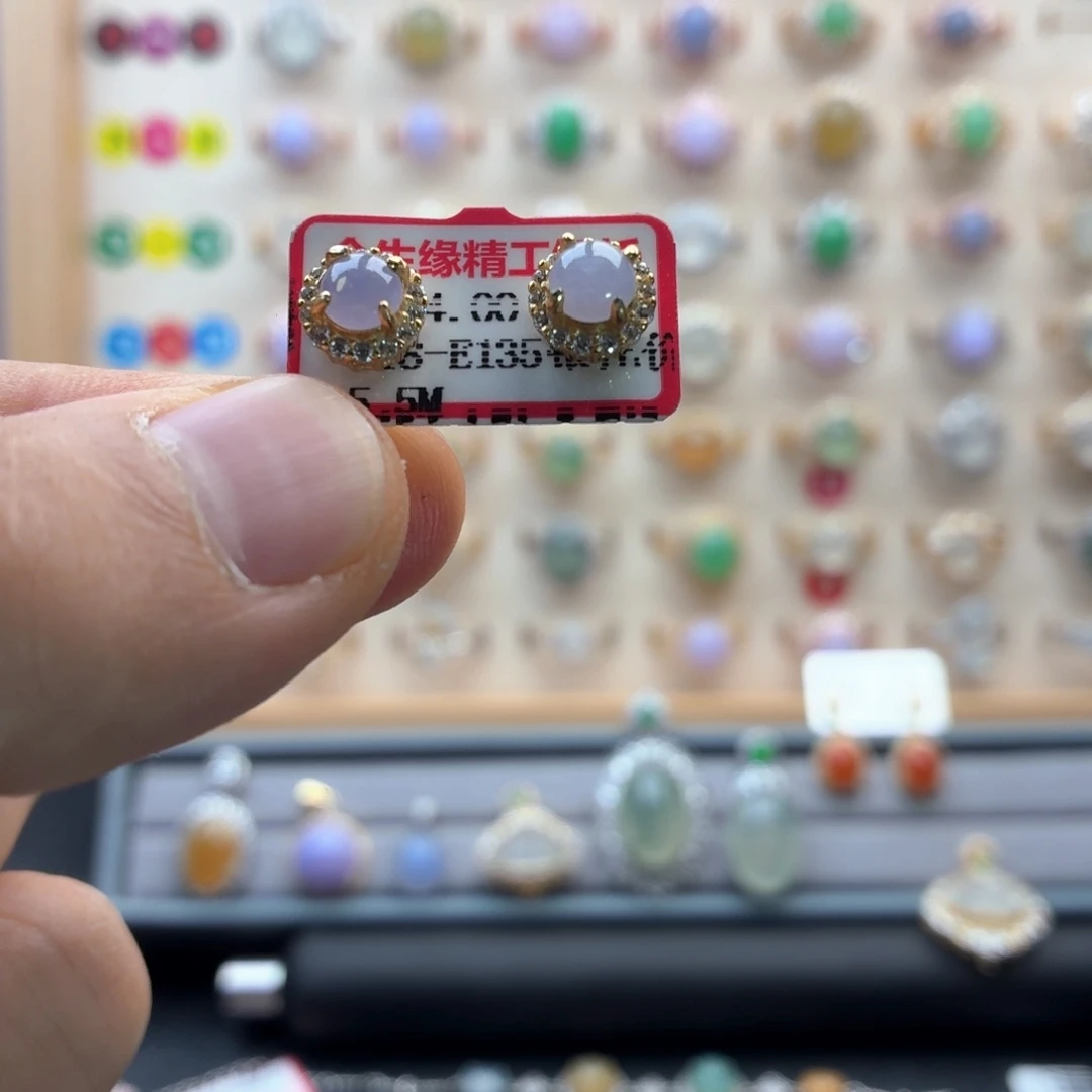 翡翠银S925镶嵌戒指