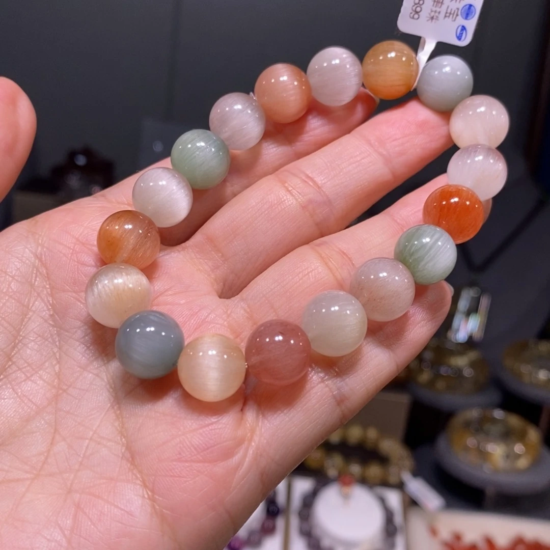 水晶手链未镶嵌彩兔毛11.8 高品