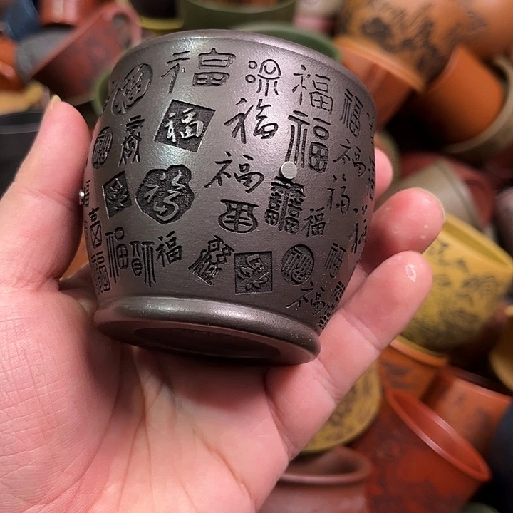 紫砂茶杯全手工紫砂主人杯