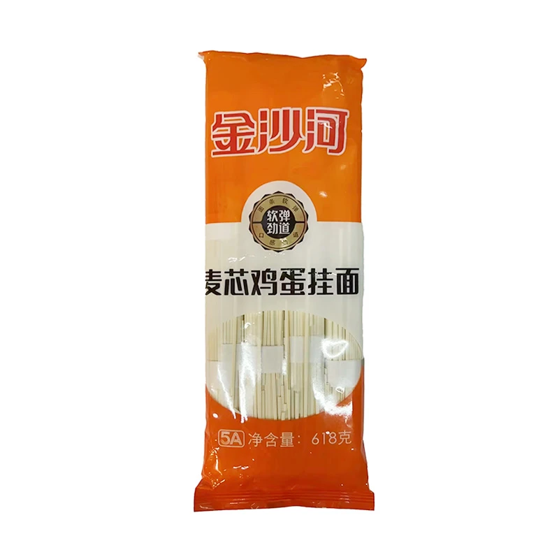 金沙河扁袋麦芯鸡蛋挂面618g