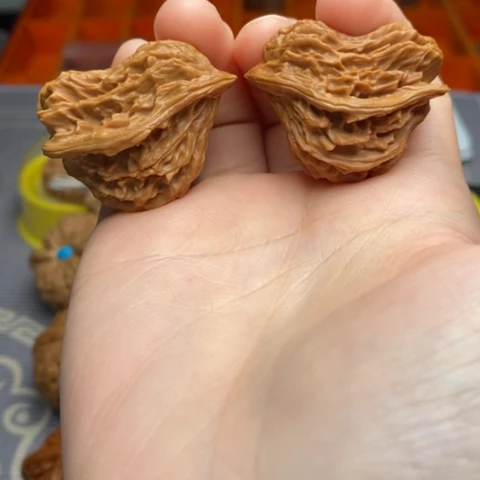 把件文玩核桃小鸟