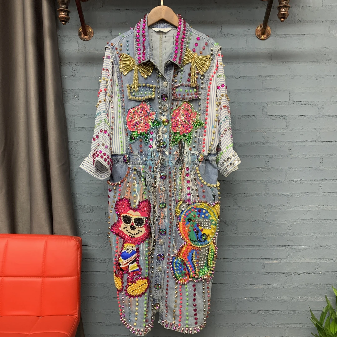 泰潮 手工牛仔连衣裙