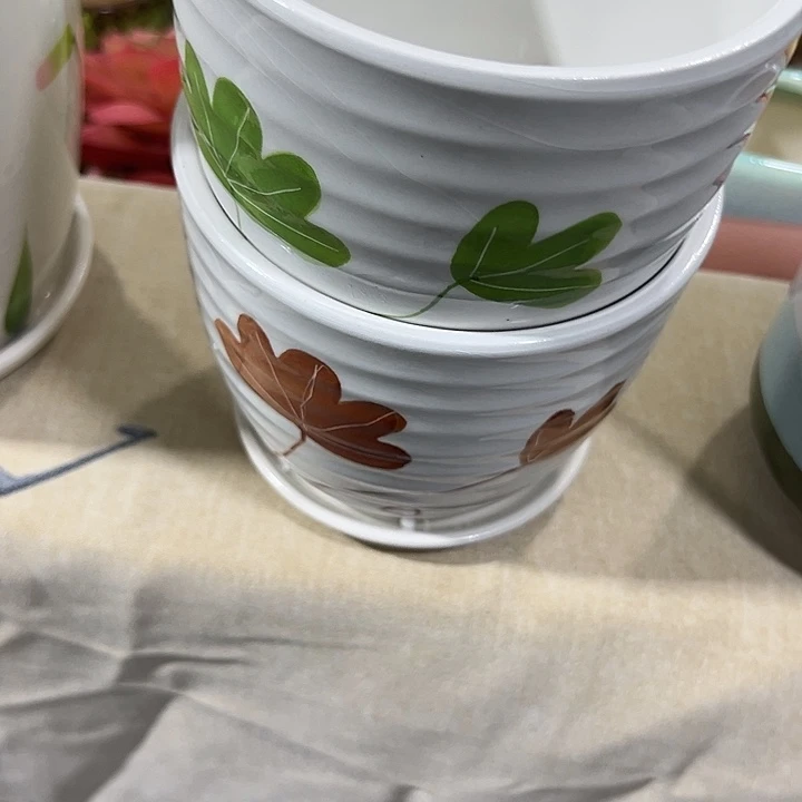 微瑕陶瓷花盆满9.9发