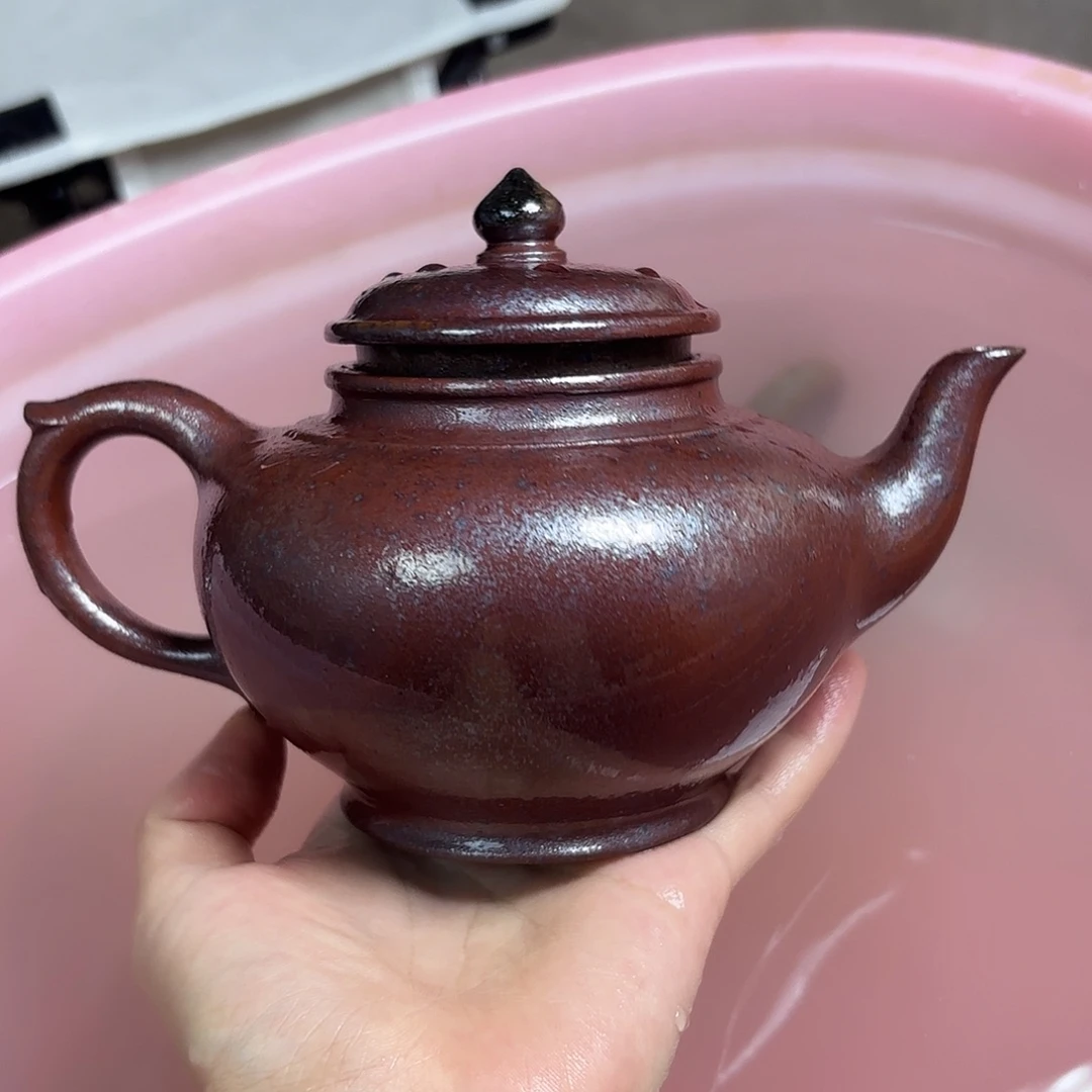茶壶紫砂柴烧紫砂壶笑樱
