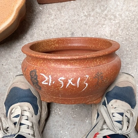 紫砂花盆手工制作
