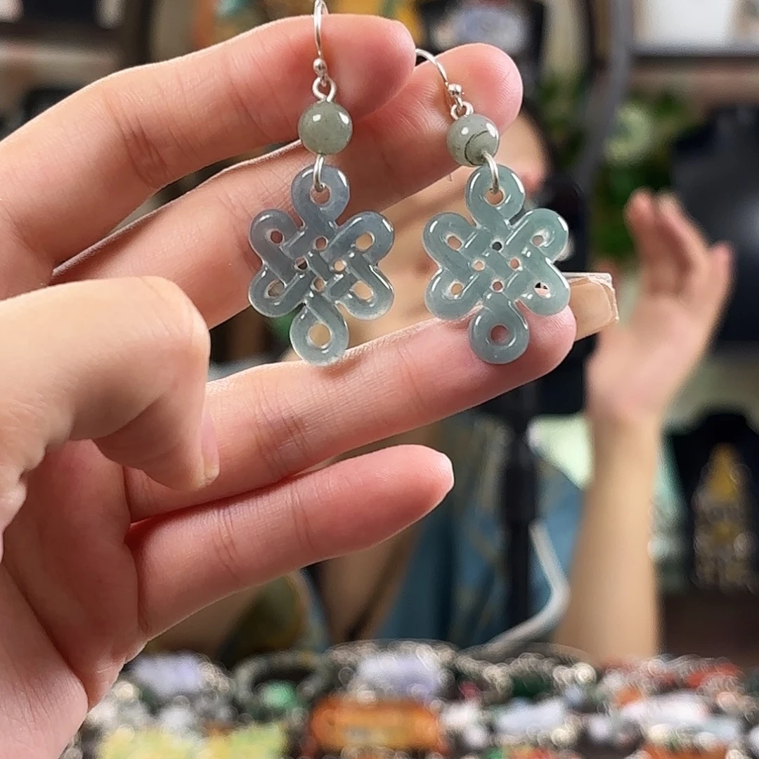 翡翠未镶嵌耳饰翡翠