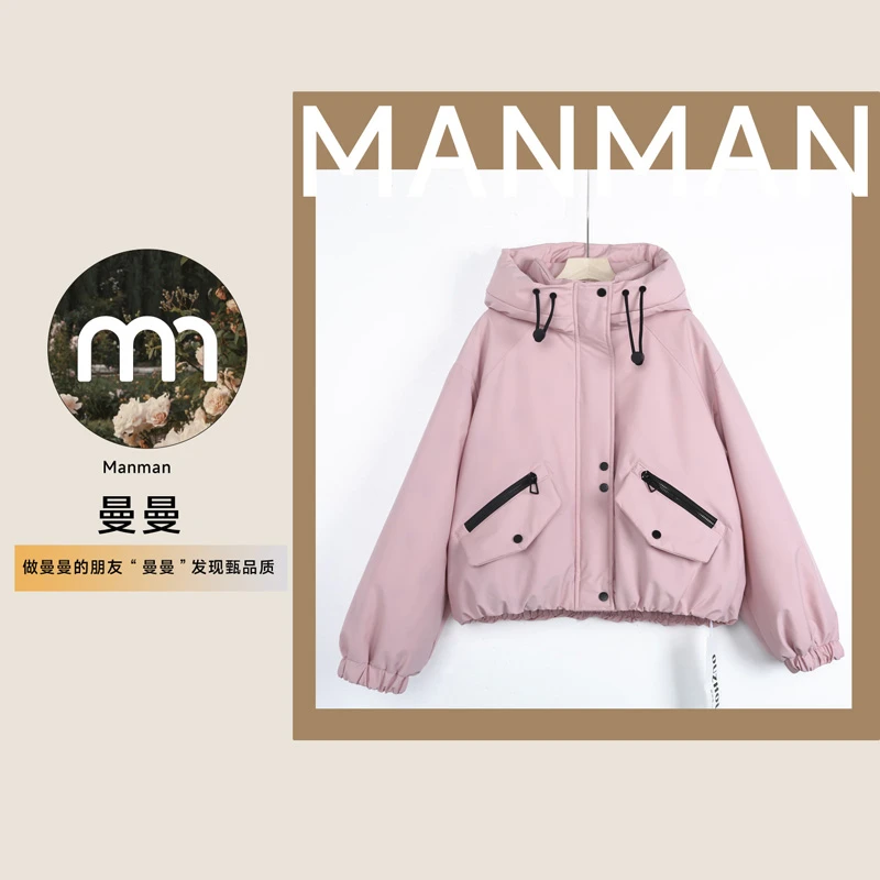 T-Y0041工装风棉服冬新款休闲连帽短款派克服冲锋衣小个休闲夹克