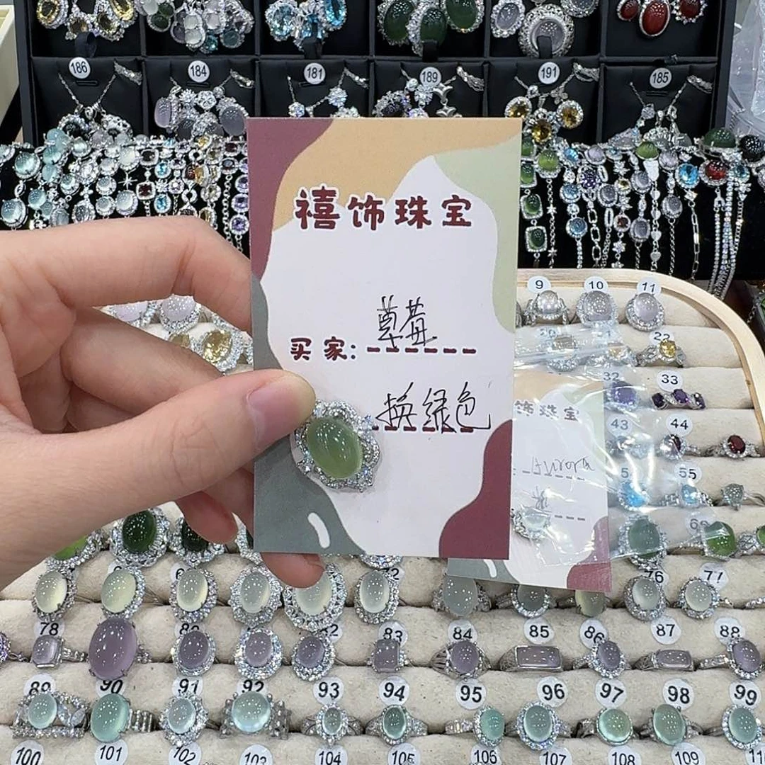 草****蛇纹石玉银S925镶嵌颈饰吊坠