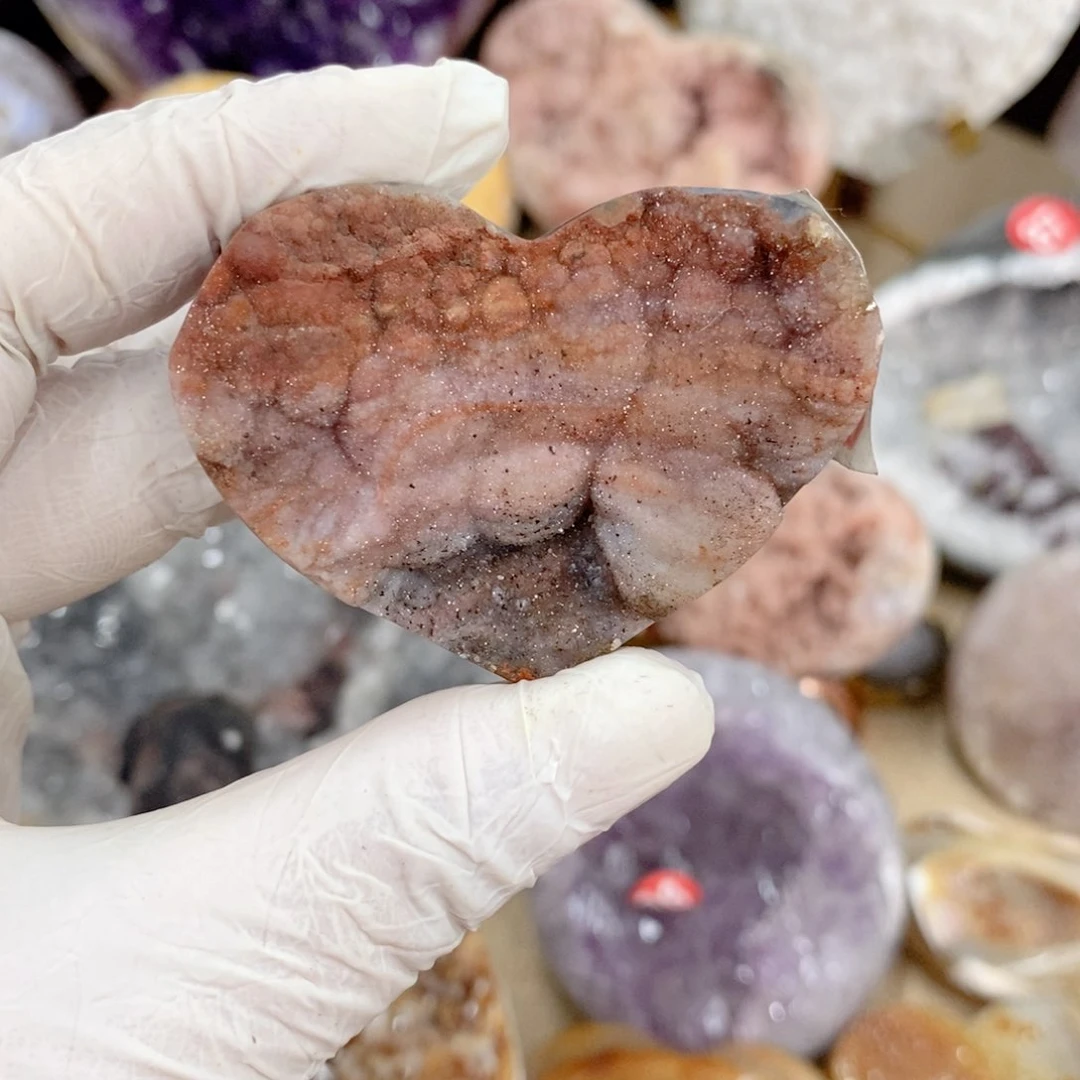 水晶天然水晶摆件9K金镶嵌