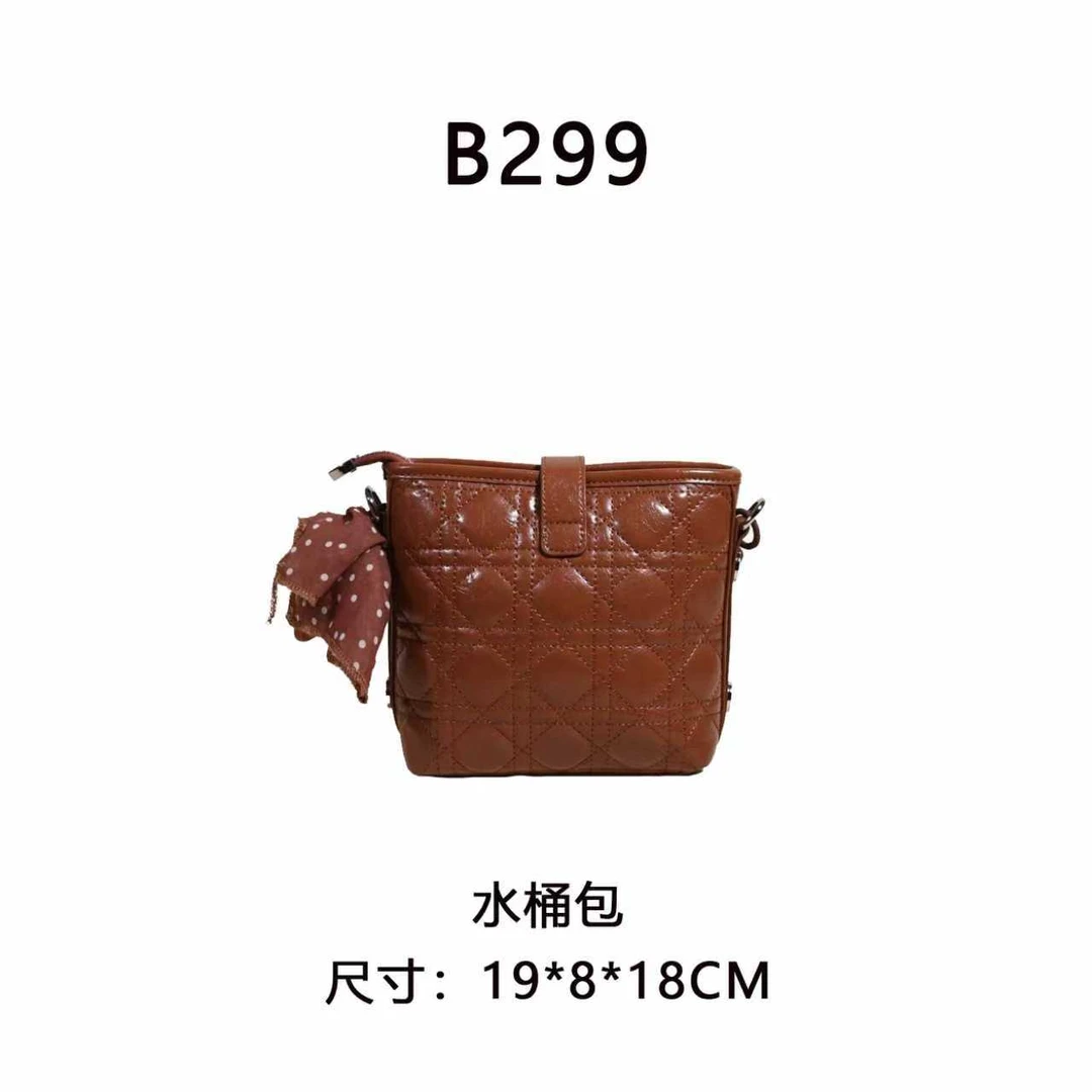 【B299】小水桶（尺寸19*8*18CM）新款棕色女包