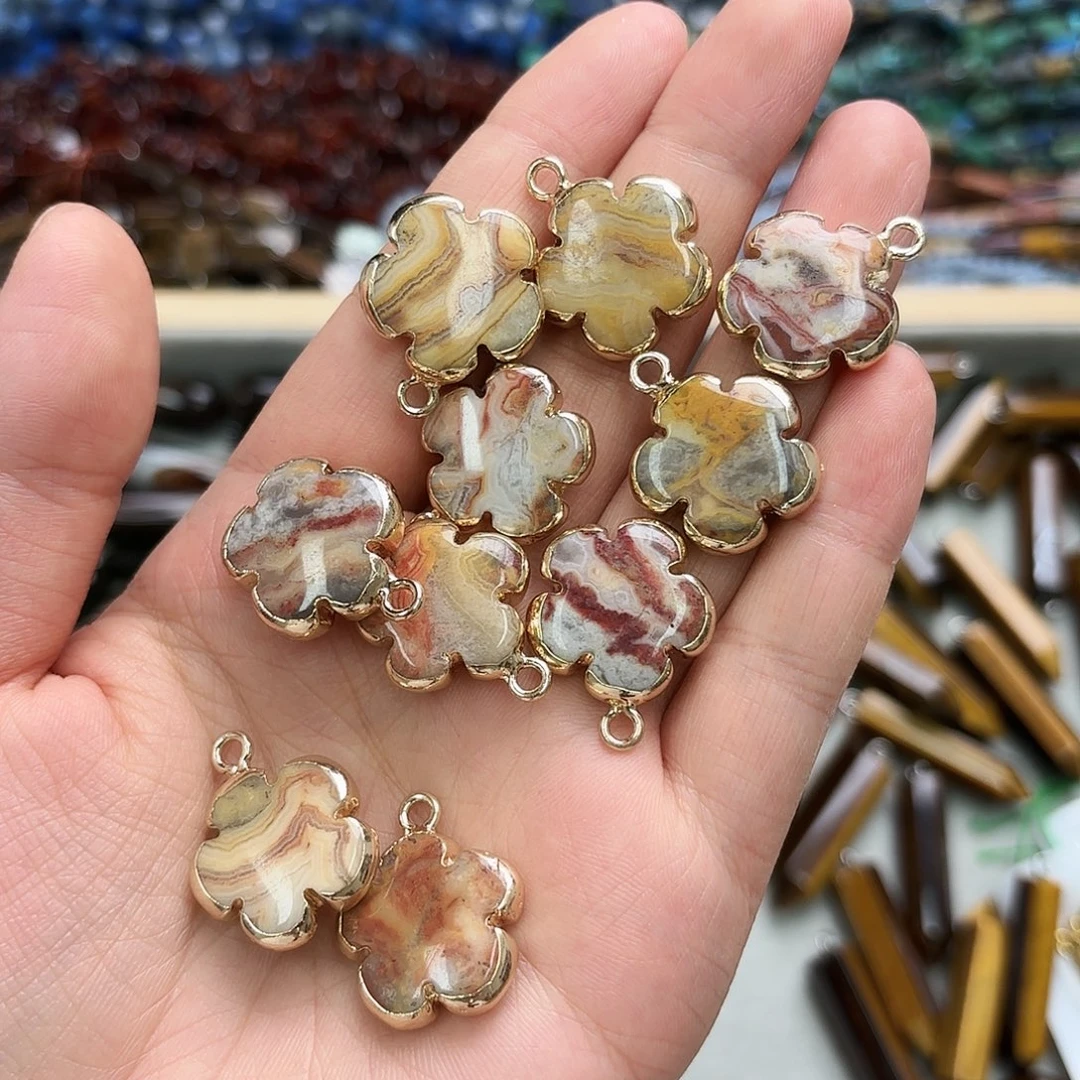 玛瑙/玉髓未镶嵌珠宝半成品卡20疯狂玛花花2颗