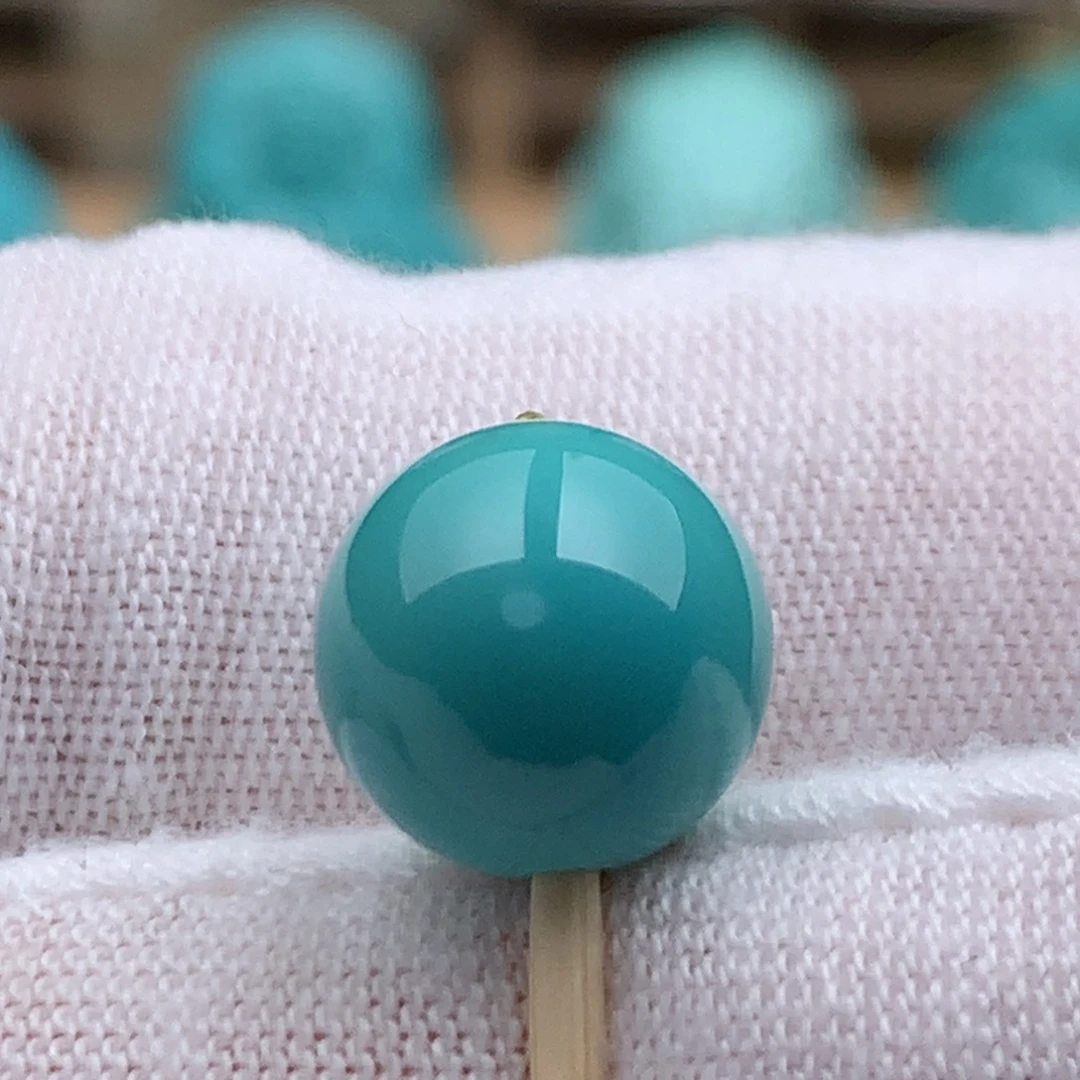 绿松石未镶嵌珠宝奇石10.3mm