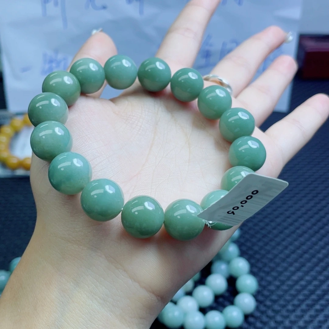 未镶嵌定制翡翠珠串