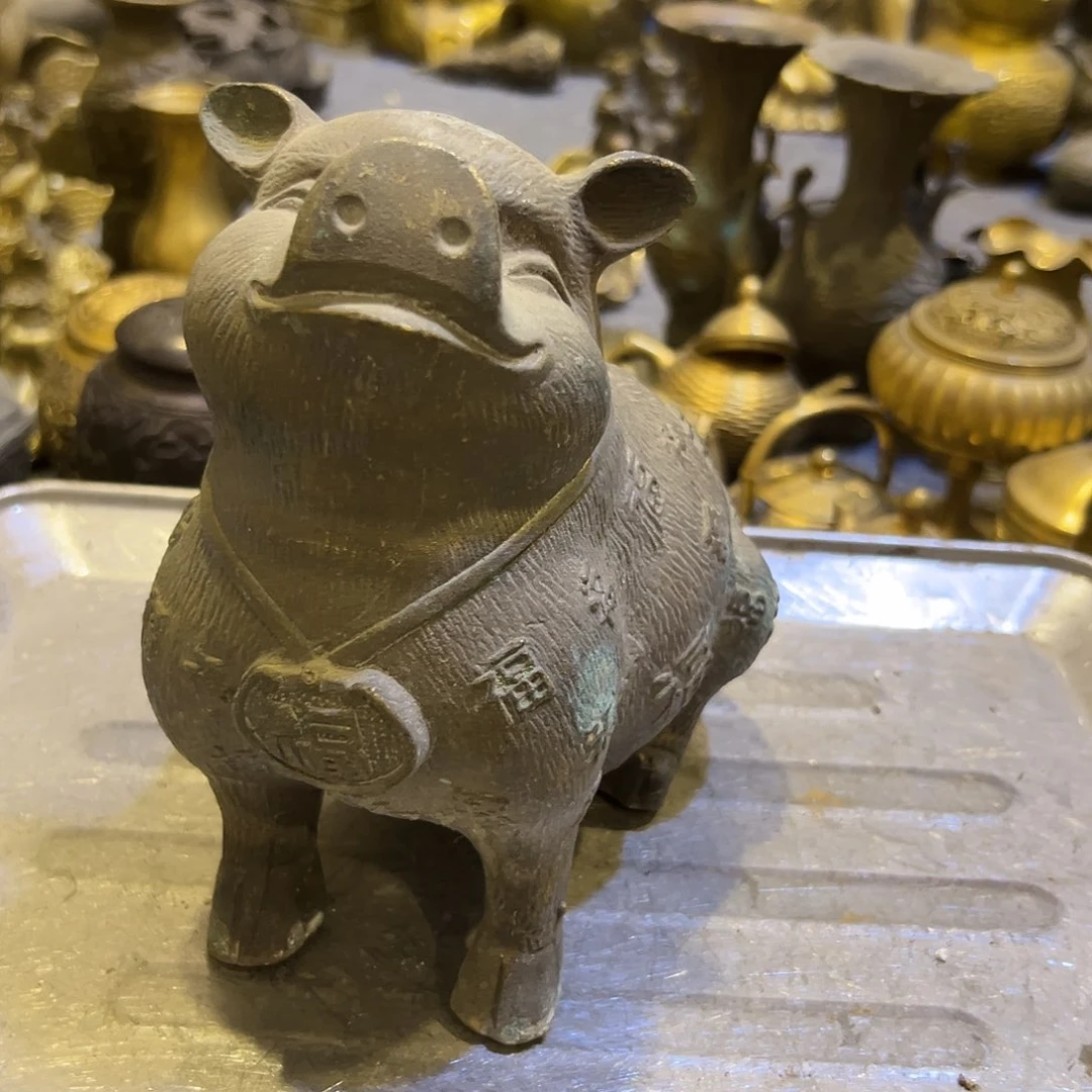 祝***！黄铜摆件，文房摆件工艺品