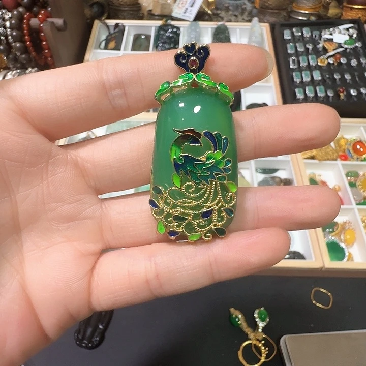 树脂合金瑕疵品凤凰吊坠