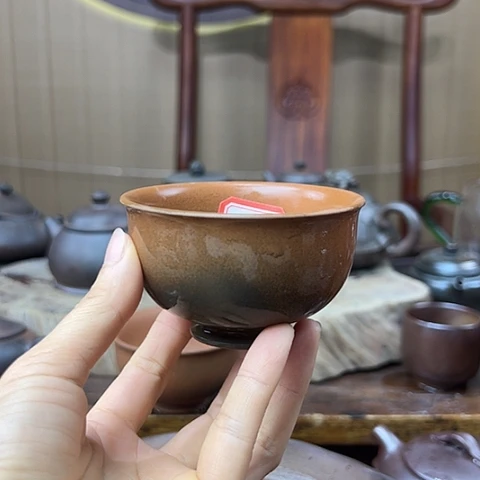 人***…戬谷龙窑坭兴陶柴烧杯13