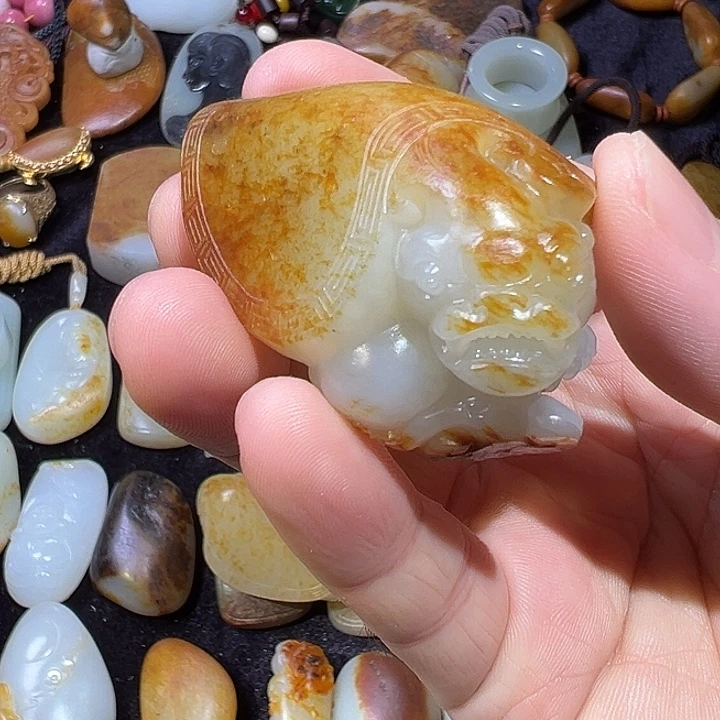 和田玉未镶嵌吊坠(不含链)